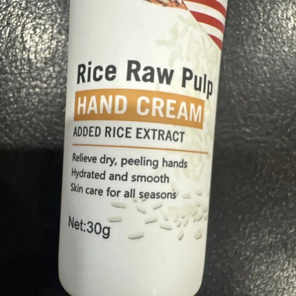 BIOAQUA Rice Raw Pulp Hand Cream 30g Added Rice Extract Moisturizing Lotion